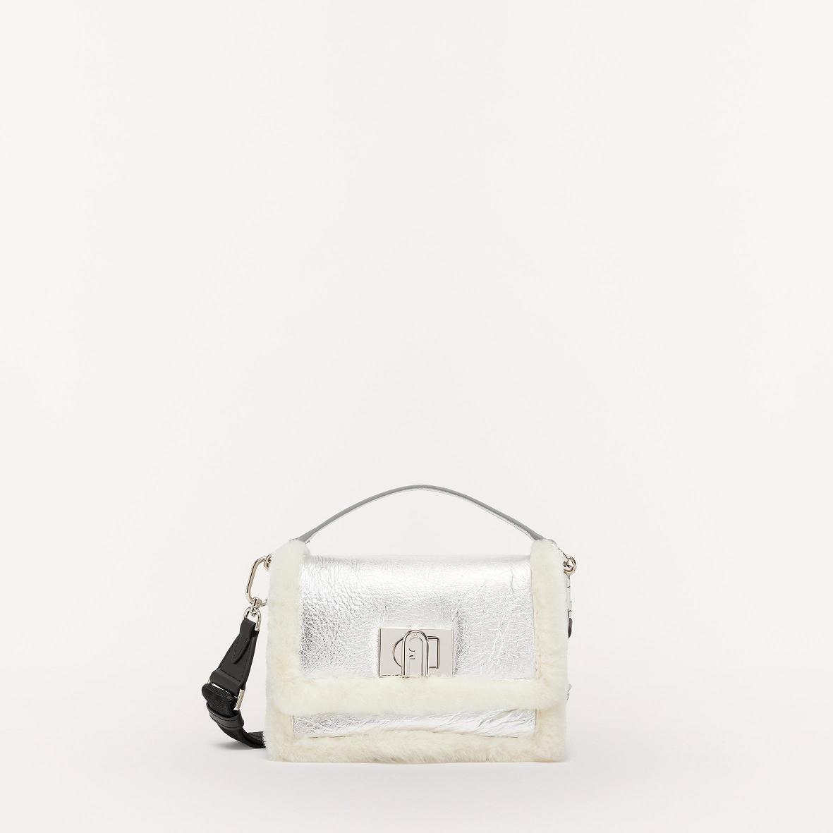 Furla 1927 Soft Tasker Danmark - Mini Tasker Dame Sølv Sort WJP105936